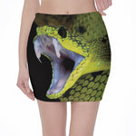 Atheris Nitschei Snake Print Pencil Mini Skirt
