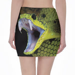 Atheris Nitschei Snake Print Pencil Mini Skirt