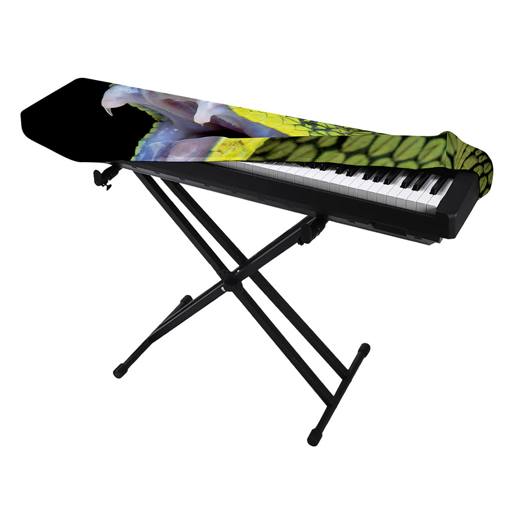 Atheris Nitschei Snake Print Piano Keyboard Cover