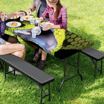 Atheris Nitschei Snake Print Picnic Table Cover