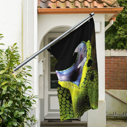 Atheris Nitschei Snake Print Polyester Flag