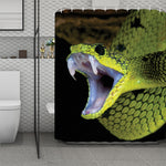 Atheris Nitschei Snake Print Polyester Shower Curtain