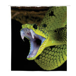 Atheris Nitschei Snake Print Polyester Shower Curtain