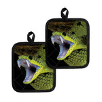 Atheris Nitschei Snake Print Pot Holders