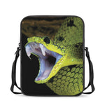 Atheris Nitschei Snake Print Rectangular Crossbody Bag