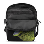 Atheris Nitschei Snake Print Rectangular Crossbody Bag