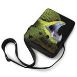 Atheris Nitschei Snake Print Rectangular Crossbody Bag