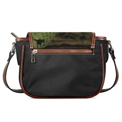 Atheris Nitschei Snake Print Saddle Bag