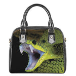 Atheris Nitschei Snake Print Shoulder Handbag