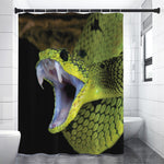 Atheris Nitschei Snake Print Shower Curtain