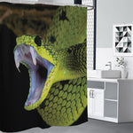 Atheris Nitschei Snake Print Shower Curtain