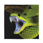 Atheris Nitschei Snake Print Silk Bandana