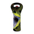 Atheris Nitschei Snake Print Single Neoprene Wine Tote