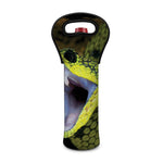 Atheris Nitschei Snake Print Single Neoprene Wine Tote