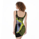 Atheris Nitschei Snake Print Sleeveless Bodycon Dress