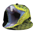 Atheris Nitschei Snake Print Snapback Cap