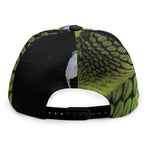 Atheris Nitschei Snake Print Snapback Cap