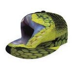 Atheris Nitschei Snake Print Snapback Cap