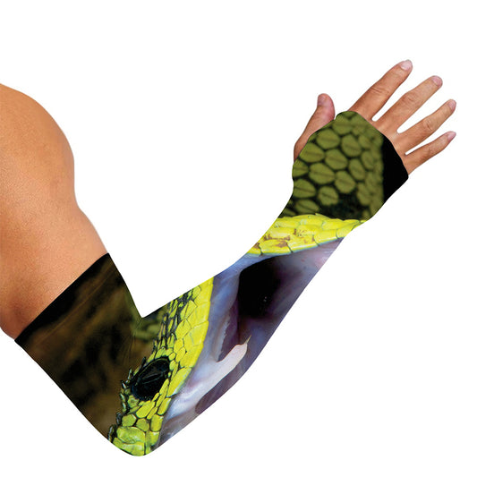 Atheris Nitschei Snake Print Sun Protection Arm Sleeves