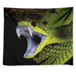 Atheris Nitschei Snake Print Tapestry