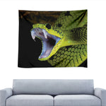 Atheris Nitschei Snake Print Tapestry