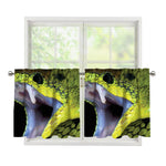 Atheris Nitschei Snake Print Tier Curtains