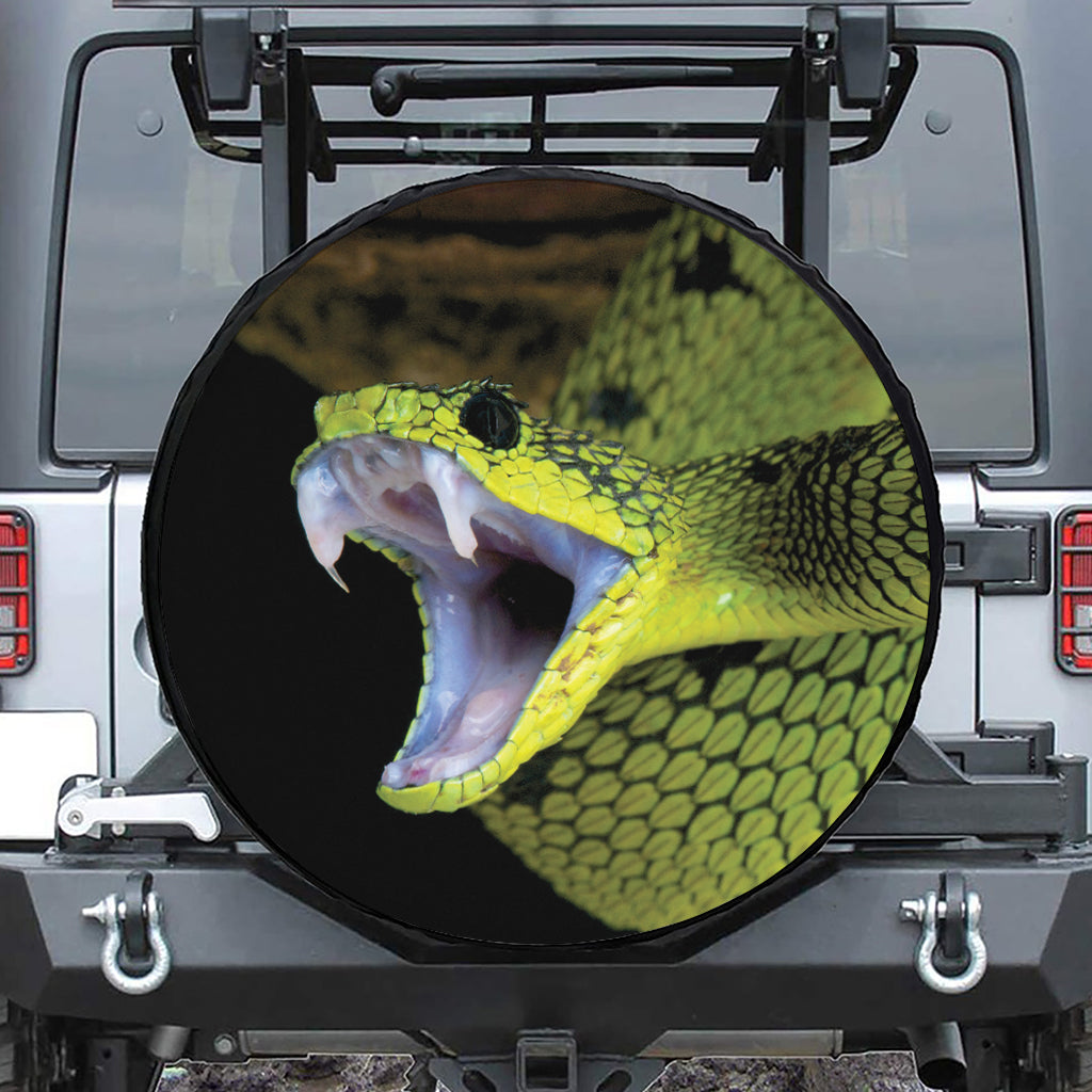 Atheris Nitschei Snake Print Tire Cover