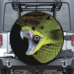 Atheris Nitschei Snake Print Tire Cover With Camera Hole