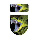 Atheris Nitschei Snake Print Toilet Lid And Tank Cover Set