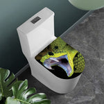 Atheris Nitschei Snake Print Toilet Lid Cover