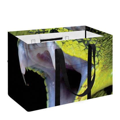 Atheris Nitschei Snake Print Utility Tote Bag