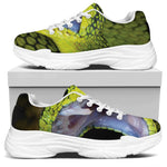 Atheris Nitschei Snake Print White Chunky Shoes