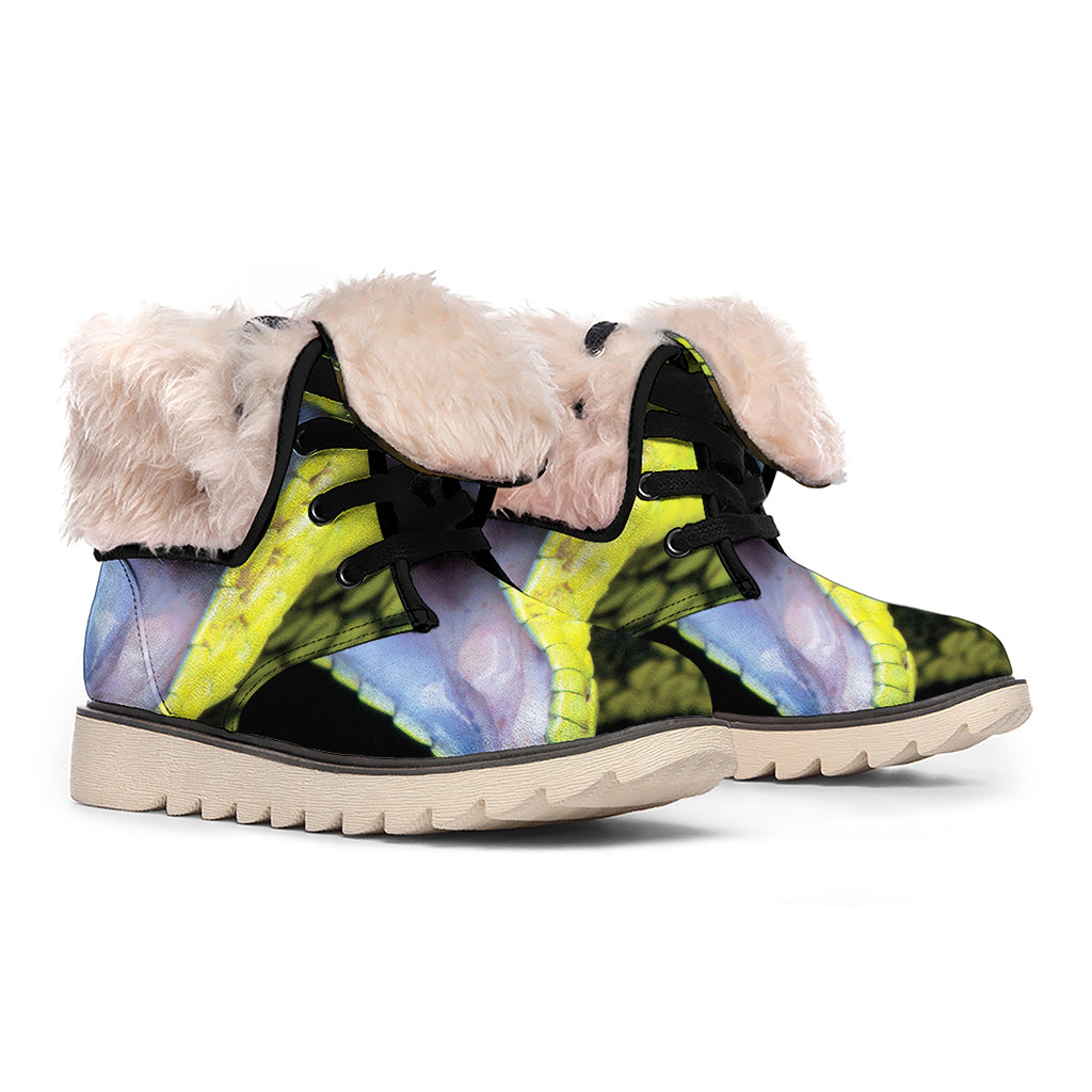 Atheris Nitschei Snake Print Winter Boots