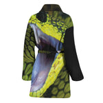 Atheris Nitschei Snake Print Women's Bathrobe