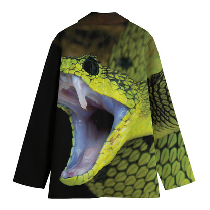 Atheris Nitschei Snake Print Women's Blazer