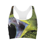 Atheris Nitschei Snake Print Women's Sports Bra