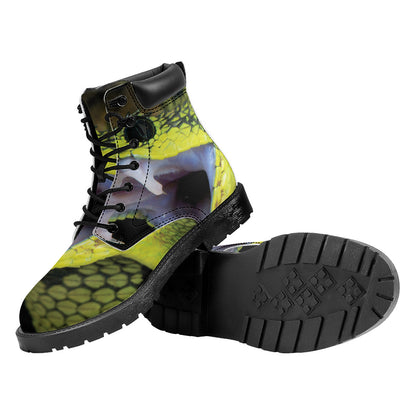 Atheris Nitschei Snake Print Work Boots