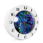 Aurora Howling Wolf Spirit Print Alarm Clock