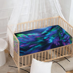 Aurora Howling Wolf Spirit Print Baby Crib Sheet