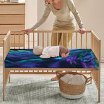 Aurora Howling Wolf Spirit Print Baby Crib Sheet
