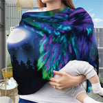 Aurora Howling Wolf Spirit Print Baby Seat Cover