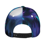 Aurora Howling Wolf Spirit Print Baseball Cap