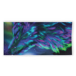 Aurora Howling Wolf Spirit Print Beach Towel