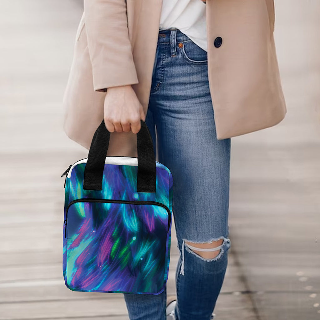 Aurora Howling Wolf Spirit Print Bible Tote Bag