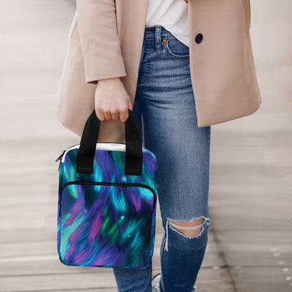 Aurora Howling Wolf Spirit Print Bible Tote Bag