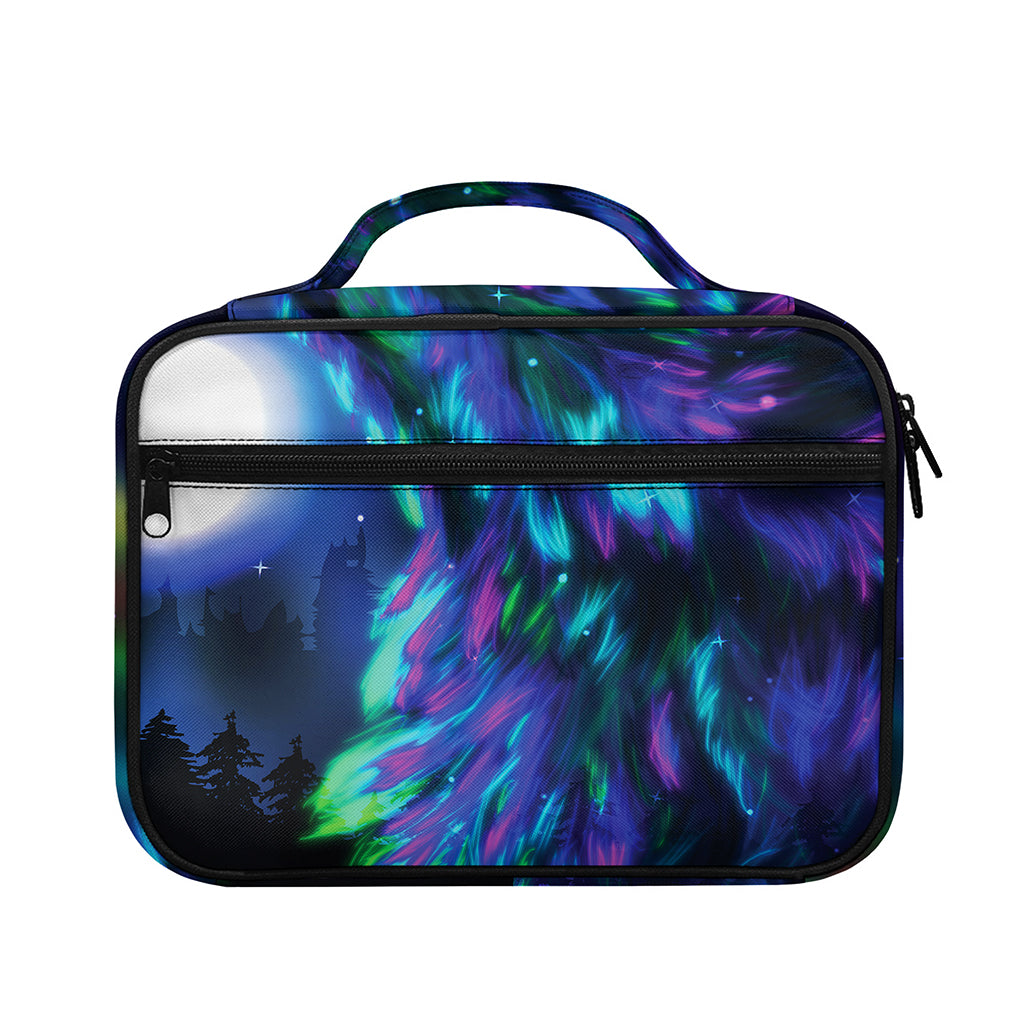 Aurora Howling Wolf Spirit Print Briefcase Bible Bag
