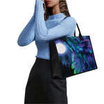 Aurora Howling Wolf Spirit Print Canvas Tote Bag