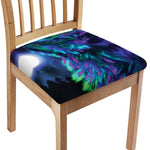 Aurora Howling Wolf Spirit Print Chair Cushion Cover