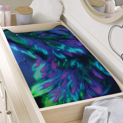Aurora Howling Wolf Spirit Print Changing Pad Cover