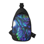 Aurora Howling Wolf Spirit Print Chest Bag